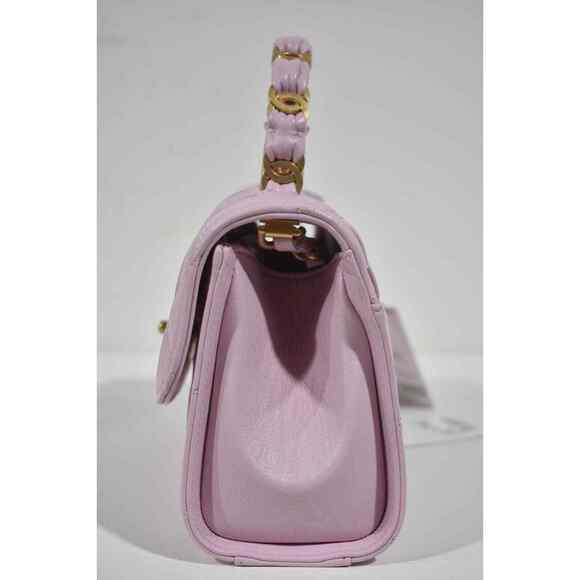 Chanel 21S CC Links Pink Mini Flap Top Handle Gold Chain Quilted Crossbody Bag - Picture 8 of 12